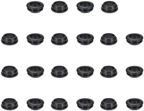 Rakuten - シリコーンラバーグロメット 22個 黒 25mm/1インチ 20mm/13/16インチ 16mm/5/8インチ 3mm/0.12インチ 9.5mm/0.37インチ