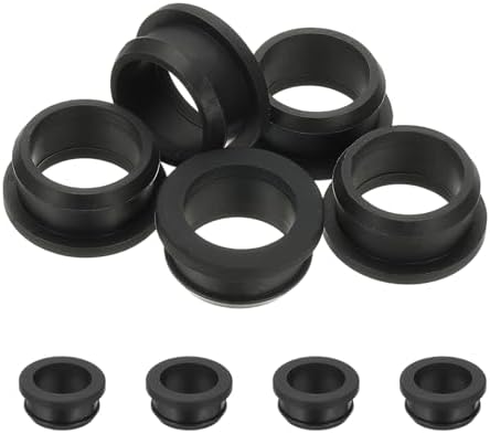 Rakuten - 27mm取り付け口径プラスチックグロメットケーブルスナップブッシングケーブル取り付けホースブッシンググロメットプロテクターファスナーロックシリコンワイヤーケーブルホース用 黒
