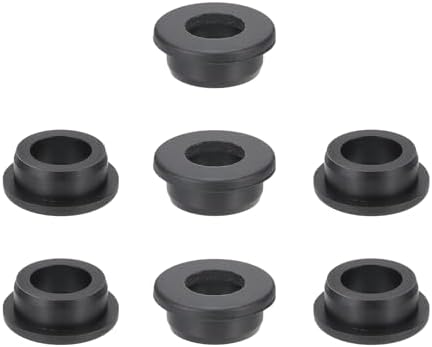 Rakuten - シリコーンラバーグロメット 7個セット 黒 1-1/8インチ（29mm）ドリル穴 13/16インチ（20mm）内径