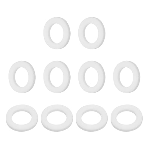 10個 ワッシャー 内径10mm 外径16mm 厚さ2mm ポリテトラフルオロエチレン製 ガラス製シャワードアハン..