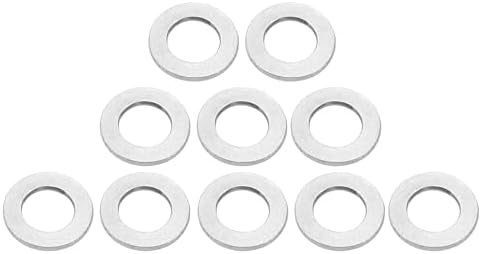 Rakuten - ユニバーサルフラットワッシャー 内径19mm 外径34mm 厚さ3-mm 耐久性 ステンレス鋼 シルバートーン 10個