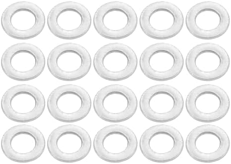 Rakuten - ユニバーサルフラットワッシャー 内径5mm 外径10mm 厚さ1mm 耐久性 ステンレス鋼 シルバートーン 20個