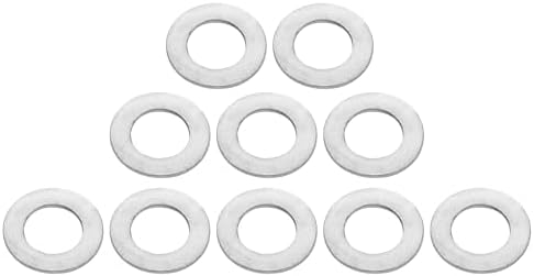 Rakuten - ユニバーサルフラットワッシャー 内径17mm 外径28mm 厚さ2mm 耐久性 ステンレス製 シルバートーン 10個