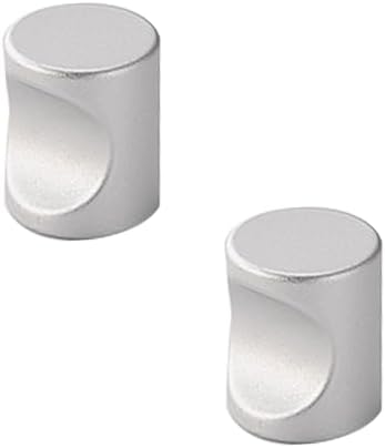 引き出し 取っ手 (シルバー 2個セット) ネジ付き 引き出し取手 アルミ合金 丸型 取っ手 つまみ キャビ..