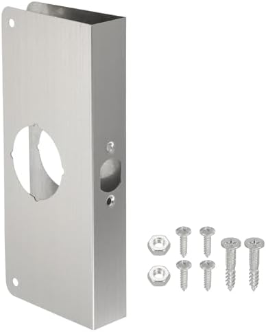 ドア補強プレート 1セット 1-3/8"厚 9"サイズ ドアノブロックラッチデッドボルトカバープレート ホーム..