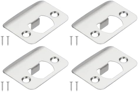 2-1/4"x1-3/4" 4個 ラウンドコーナー延長リップストライクプレート ユニバーサルセキュリティラッチス..