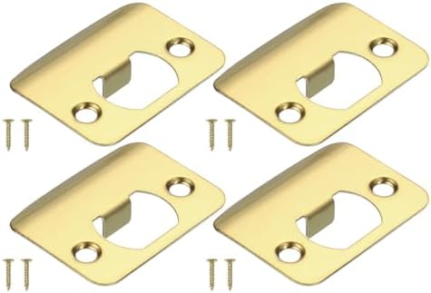 2-1/4"x1-3/4" 4個 ラウンドコーナー延長リップストライクプレート ユニバーサルセキュリティラッチス..
