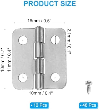 小さなバットヒンジ 3/4