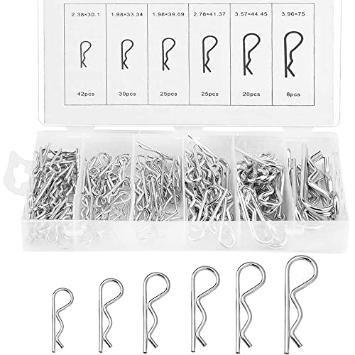 スナップピンR型セット 6種類のサイズ 150個入り