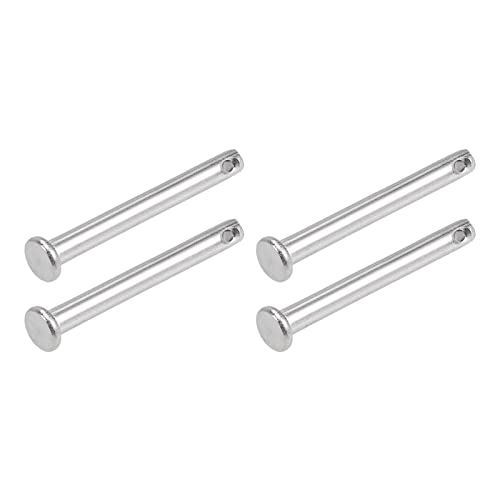 クレビスピン 35 mmx4 mm 4個 シングルホール フラットヘッド ステンレス鋼 ファスナーピン 金属デバイス用 家具取り付け用 工業用 DIY用