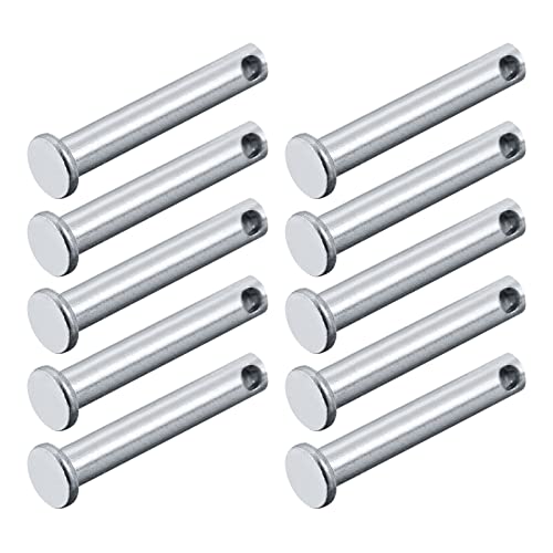 クレビスピン 5 mm x 30 mm 12個 単穴 フラットヘッド 炭素鋼 ファスナーピン 金属装置 家具の取り付け 工業 DIY用