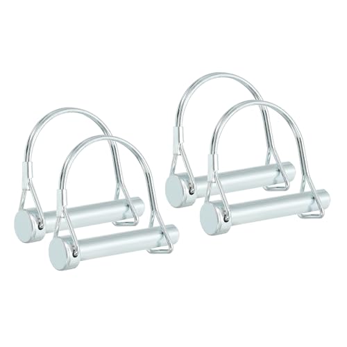 Rakuten - トレーラーカプラーピン 4個セット 10x60mm ワイヤーロックピンセット