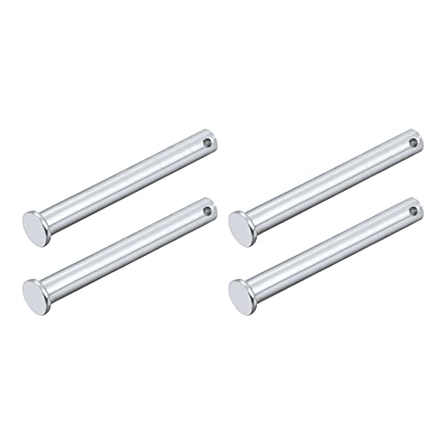 Rakuten - クレビスピン 10 mmx80 mm 4個 シングルホール フラットヘッド 炭素鋼 ファスナーピン 金属デバイス 家具の取り付け 工業 DIY用