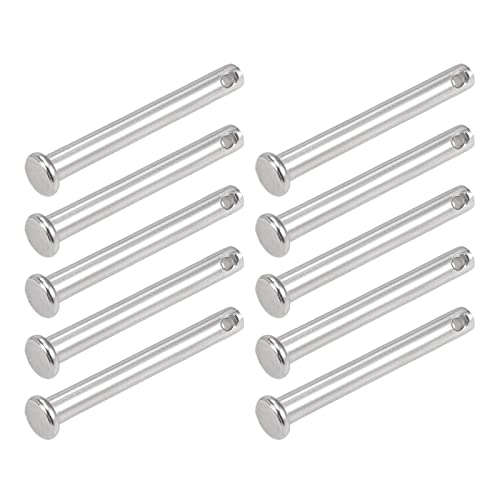 Rakuten - クレビスピン 5 mmx40 mm 10個 単穴 フラットヘッド 304ステンレス鋼 ファスナーピン 金属デバイス 家具の取り付け 工業 DIY用