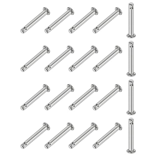 Rakuten - 20個入り シングルホール クレビスピン M4 x 25mm 304ステンレススチール フラットヘッド リンクヒンジピン再利用
