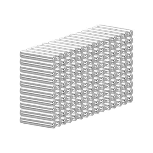 1.5x8 mm（1/16" Dia） 100個セット硬化金属ダワールピンペグピン交換用ハードウェア棚家具組み立てDIY