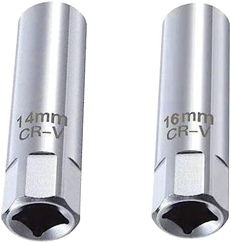 Rakuten - スパークプラグ取外しレンチ 2本セット 14mm/16mm 工具 シルバー