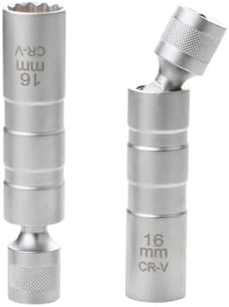 スパークプラグレンチ 360度回転 12角薄壁 16mm 磁気ユニバーサルジョイント