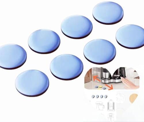 家具スライダー パッド 傷防止 防音 丸型 粘着 4枚+4枚セット (22mm)