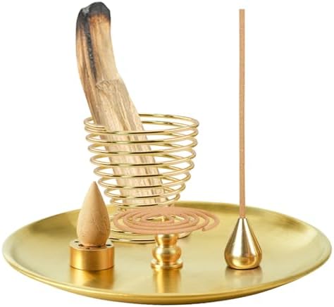 お香立て 受け皿 真鍮 線香皿 香皿 香炉 線香立て お香置き インセンスホルダー セージ パロサント香炉..