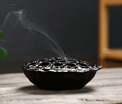 蓮の花モチーフ 香炉皿 お香立て お香置き アンティーク調