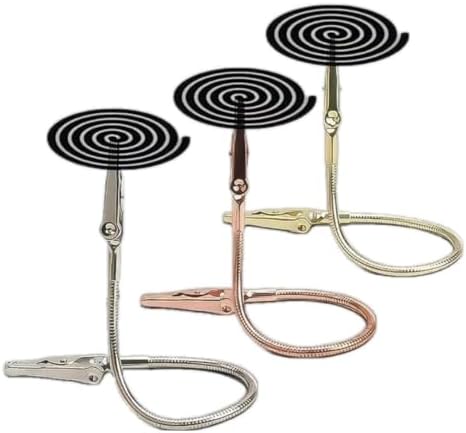 お香立て クリップ 3個セット 曲がる 線香ホルダー お香挟み