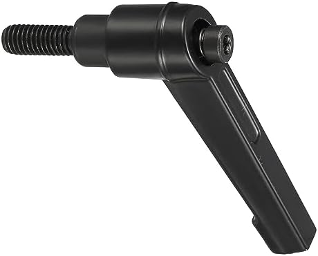クランプレバーハンドル M6 x 15 mmオスネジ 調整可能 クイックリリースロック回転ボルトノブ ブラック..