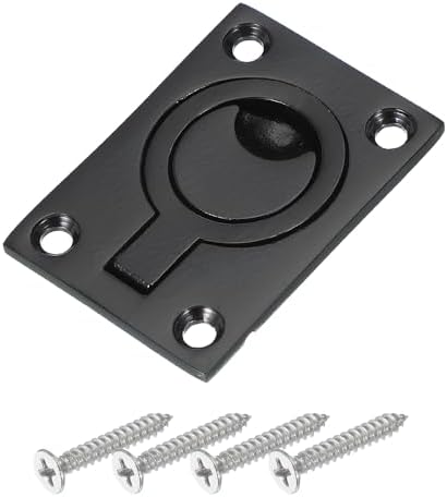 316ステンレススチール フラッシュプルリングハンドル 隠しボートハッチラッチ 黒