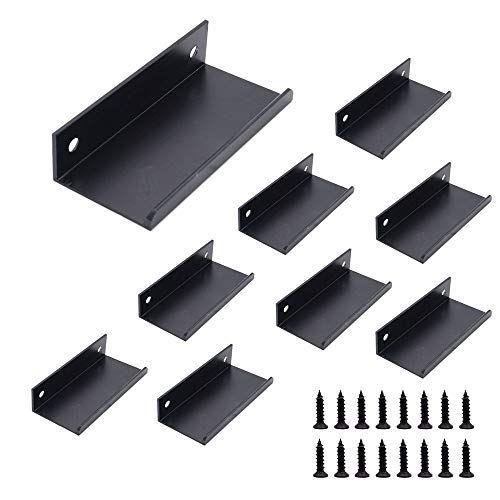 マットブラックインビジブルモダンクローゼットワードローブキャビネット引き出しハンドル