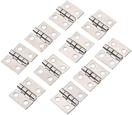 Rakuten - 8*10mm 平蝶番 丁番 ミニ蝶番 ウェアヒンジ 木箱用のヒンジ 手芸 手作り パーツ 金具 ネジ付き