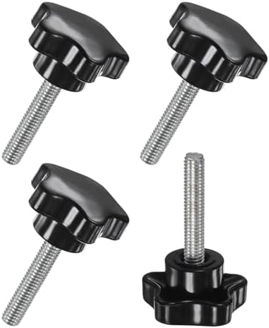 Rakuten - スタークランピングノブ M6x30mmメススレッド手締めねじ 黒