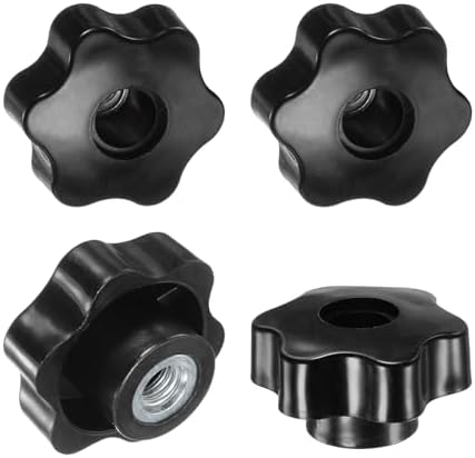 6スターノブ M10スレッド48mm六角ヘッドスルーホールクランピンググリップハンドル 機械/電子/木工用 ..