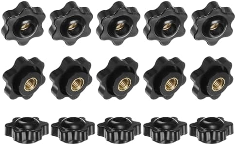 15パック6スレッド25mm六角ヘッドスルーホールクランピンググリップハンドル 機械/電子/木工用 真鍮ね..