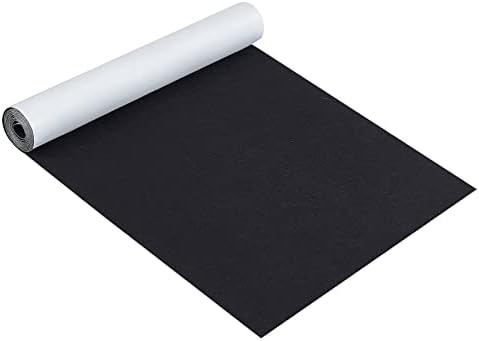 長さ2m幅40cm 黒色自己接着フェルト生地シート厚さ1mm 粘着性 ジュエリー引き出しボックスライナー コスチュームアート クラフト ハロウィーン
