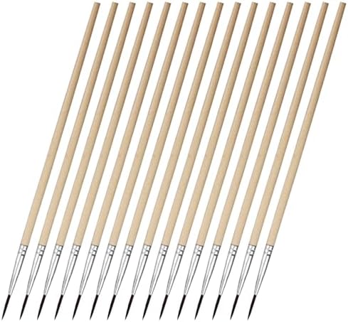 極細 面相筆 勾線筆 丸筆 絵筆 25本セット 塗装 ペイントブラシ プラモデル DIY モデリング 油彩筆 絵筆セット塗装筆 水彩筆 極細筆 （勾線筆）