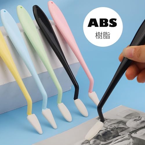擦筆 スポンジ 4本 交換用スポンジ刀頭40個 ぼかし筆 スケッチ用品 鉛筆画 木炭画 ...