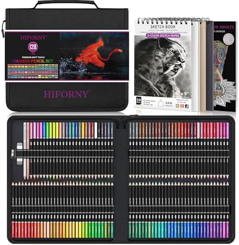 樂天商城 - 大人用 色鉛筆 128本セット スケッチブック 塗り絵 ブレンダー バーニッシャー 消しゴム シャープナー カラーチャート付き ジッパーケース入り