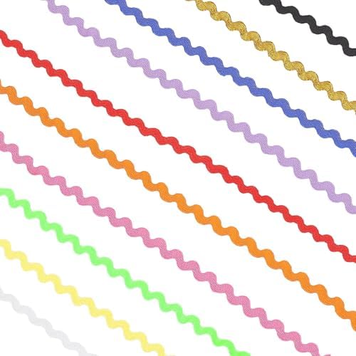 乐天商城 - 50m リボン 5mm 10色 セット ウェーブフリンジ 裾飾り 手芸 DIY デコレーション