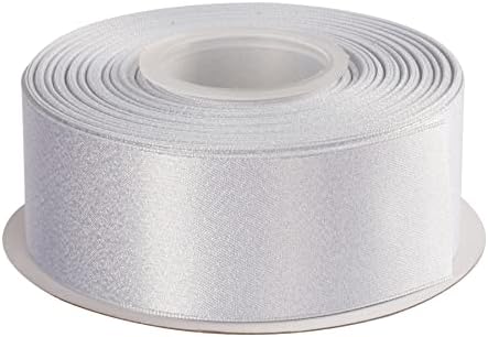 メタルリボン 幅38mm×22M巻 手芸 ラッピング ちょう結び リボン #029 - ホワイト