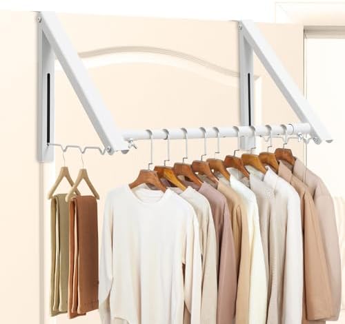 ドアハンガー 4cm幅ドアフック 折りたたみ式ドアハンガー 伸縮可能なドアフック 衣類乾燥ラック