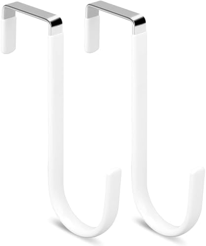 ドアフック 2個組 ステンレス 傷つけない PVC製保護カバー コンパクト 省スペース 取付け簡単 バッグフック 多機能 便利グッズ