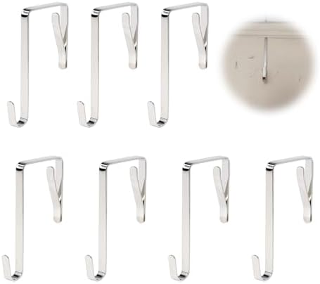 ドアハンガー フック 調節可能 耐荷重 省スペース 8個セット バッグ/タオル/衣類/小物用