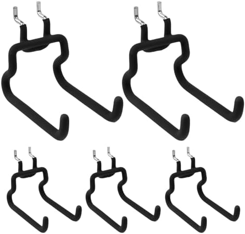 有孔ボード フック 5本セット 穴ピッチ 25mm 固定 止め 金具 吊り下げラック ディ...