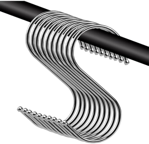 S字フック 10個セット 耐荷重15kg クローゼット キッチン 風呂場 ベランダ オフィス用