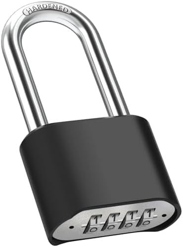 【ダブルスナップ設計】 2つのスナップのロックシャックルを介してしっかりと貼り付けることができ、ロックのセキュリティを向上させます。ピッキングや切断される危険性を低減します。 注：大型ヘビーデューティコンビネーションロック、LWH：15 * 13 * 3cm。小さなロッカーには適していません。 【隠しパスワード】 パスワードはロックの下部にあり、隠蔽性を高めています。オリジナルのパスワードは0000です。すべてのコンビネーション南京錠には、分かりやすい説明書が付属しています。 【屋内・屋外用大型南京錠】 注：小さなロッカーには適していません。大型頑丈南京錠は一体型ロックボディ、304ステンレス鋼ロックビームを採用しています。幅51.5mmのロックボディ、直径8mmのシャックル、226gの重量です。最大セキュリティのコンビネーションロックは、ゲート、ガレージ、物置、フェンス、倉庫、学校、ジム、オフィスなど、屋内外での使用に適しています。 【高品質・耐候性】 防水コンビネーション南京錠は高強度亜鉛合金製で、錆びにくく、耐候性に優れています。南京錠は、亜鉛ボディと強化ボディバンパーで構成され、耐切断性のために硬化304ステンレス鋼シャックルを使用しています。塩水噴霧テストは180時間以上実施され、過酷な条件に対する耐性が証明されています。 【4桁コンビネーションロック】 3桁の組み合わせとは異なり、10000通りのコードの組み合わせが可能で、従来品よりも難しく安全です。このロックの4ポジションメタルコードホイールラッチは十分な強度があり、人間の力で取り外したり、割ったりすることはできません。【ダブルスナップ設計】 2つのスナップのロックシャックルを介してしっかりと貼り付けることができ、ロックのセキュリティを向上させます。ピッキングや切断される危険性を低減します。 注：大型ヘビーデューティコンビネーションロック、LWH：15 * 13 * 3cm。小さなロッカーには適していません。 【隠しパスワード】 パスワードはロックの下部にあり、隠蔽性を高めています。オリジナルのパスワードは0000です。すべてのコンビネーション南京錠には、分かりやすい説明書が付属しています。 【屋内・屋外用大型南京錠】 注：小さなロッカーには適していません。大型頑丈南京錠は一体型ロックボディ、304ステンレス鋼ロックビームを採用しています。幅51.5mmのロックボディ、直径8mmのシャックル、226gの重量です。最大セキュリティのコンビネーションロックは、ゲート、ガレージ、物置、フェンス、倉庫、学校、ジム、オフィスなど、屋内外での使用に適しています。 【高品質・耐候性】 防水コンビネーション南京錠は高強度亜鉛合金製で、錆びにくく、耐候性に優れています。南京錠は、亜鉛ボディと強化ボディバンパーで構成され、耐切断性のために硬化304ステンレス鋼シャックルを使用しています。塩水噴霧テストは180時間以上実施され、過酷な条件に対する耐性が証明されています。 【4桁コンビネーションロック】 3桁の組み合わせとは異なり、10000通りのコードの組み合わせが可能で、従来品よりも難しく安全です。このロックの4ポジションメタルコードホイールラッチは十分な強度があり、人間の力で取り外したり、割ったりすることはできません。