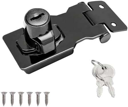 鍵ロック：この鍵式ハスプロックは、鍵で解錠する必要があり、効果的に盗難や侵入を防ぎ、プライバシーを保護します。また、子供やペットが引き出しを引っくり返して閉じ込められるのを防ぎます。防いじめ設計：ラッチハスプが閉じると、背面の取り付け穴がハスプで覆われます。鍵でロックすることで、悪意のある取り外しを防ぎ、追加のセキュリティ層を提供します。耐久性のあるステンレススチール：ドアロックハスプは高品質のステンレススチール製で、耐久性、安定性、錆び、腐食、酸化に強く、厚みのあるベースとロックプレートが変形や破損を防ぎ、長期使用が可能です。シンプルで美しい：ハスプロックは、最先端の電解メッキ技術と完全にポリッシュされた仕上げを使用しているため、シンプルながらも洗練されたルックが特徴で、モダンな住宅にもよく似合います。滑らかなタッチで、鋭いエッジやバリがなく、快適なフィット感が得られます。取り付けと使用が簡単：エクストラ厚さのツイストノブハスプラッチは、たった2本のネジで簡単に取り付けることができます。鍵を挿入してラッチを回すことで自動ロックが可能になり、パッドロックの必要がなくなります。多目的使用：このハスプロックセキュリティロックは、屋内と屋外の両方で使用でき、さまざまなドア、窓、収納ボックスに対応しています。庭のドア、裏口、ガレージドア、小屋、屋根裏部屋のドア、寝室のドア、ペットケージのドア、引き出し、キャビネット、ロッカーなどに適しています。パッケージ内容：1 x ツイストノブ鍵式ロックハスプ（2.5インチ、マットブラック）；2 x キー；6 x ネジ鍵ロック：この鍵式ハスプロックは、鍵で解錠する必要があり、効果的に盗難や侵入を防ぎ、プライバシーを保護します。また、子供やペットが引き出しを引っくり返して閉じ込められるのを防ぎます。防いじめ設計：ラッチハスプが閉じると、背面の取り付け穴がハスプで覆われます。鍵でロックすることで、悪意のある取り外しを防ぎ、追加のセキュリティ層を提供します。耐久性のあるステンレススチール：ドアロックハスプは高品質のステンレススチール製で、耐久性、安定性、錆び、腐食、酸化に強く、厚みのあるベースとロックプレートが変形や破損を防ぎ、長期使用が可能です。シンプルで美しい：ハスプロックは、最先端の電解メッキ技術と完全にポリッシュされた仕上げを使用しているため、シンプルながらも洗練されたルックが特徴で、モダンな住宅にもよく似合います。滑らかなタッチで、鋭いエッジやバリがなく、快適なフィット感が得られます。取り付けと使用が簡単：エクストラ厚さのツイストノブハスプラッチは、たった2本のネジで簡単に取り付けることができます。鍵を挿入してラッチを回すことで自動ロックが可能になり、パッドロックの必要がなくなります。多目的使用：このハスプロックセキュリティロックは、屋内と屋外の両方で使用でき、さまざまなドア、窓、収納ボックスに対応しています。庭のドア、裏口、ガレージドア、小屋、屋根裏部屋のドア、寝室のドア、ペットケージのドア、引き出し、キャビネット、ロッカーなどに適しています。パッケージ内容：1 x ツイストノブ鍵式ロックハスプ（2.5インチ、マットブラック）；2 x キー；6 x ネジ