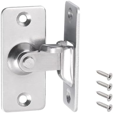 【設定内容】ドアロックフック付きドアバックル2個、ネジ4個。サイズ：約4.4 cm×1.9 cm。色：シルバー。【適用範囲】木製のドアと窓のために設計され、家庭の寝室、ドア、庭、浴室、キャビネット、トイレ、ホテル、オフィスなどの多くのドアと窓に適しています。【高品質材料】高品質ステンレス鋼製で、反転設計ロックと多層研磨仕上げ加工から構成されています。破損や変形しにくく、堅牢で信頼性があり、非常に耐久性があります。【特徴】製品の外観が絶妙で、厚底が補強されており、破損や変形に強く、腐食に対しても優れた耐性があります。【使いやすく便利】設計錠とボルト錠を反転させることで、より快適な生活環境を提供し、大きな安全性を確保します。【設定内容】ドアロックフック付きドアバックル2個、ネジ4個。サイズ：約4.4 cm×1.9 cm。色：シルバー。【適用範囲】木製のドアと窓のために設計され、家庭の寝室、ドア、庭、浴室、キャビネット、トイレ、ホテル、オフィスなどの多くのドアと窓に適しています。【高品質材料】高品質ステンレス鋼製で、反転設計ロックと多層研磨仕上げ加工から構成されています。破損や変形しにくく、堅牢で信頼性があり、非常に耐久性があります。【特徴】製品の外観が絶妙で、厚底が補強されており、破損や変形に強く、腐食に対しても優れた耐性があります。【使いやすく便利】設計錠とボルト錠を反転させることで、より快適な生活環境を提供し、大きな安全性を確保します。