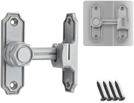 引き戸 鍵 後付け ドアロック 室内鍵 補助錠 90度/180度 無釘接着式 ロック インストールが簡単 部屋用..