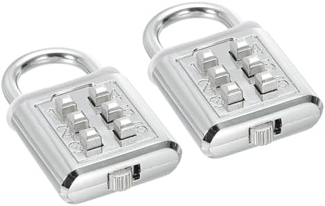 サイズ：54x30mm / 2.1x1.2"（幅×長さ）の組み合わせセキュリティ南京錠1個セット、4mm / 0.16"のロッド太さ。組み合わせロックは、亜鉛合金と合金鋼で作られており、優れた耐食性、錆びにくさ、耐摩耗性、耐久性があります。南京錠の数字ははっきりしており、ボタンは柔軟で使いやすく、盲目の高齢者にも適しています。3桁の事前設定（変更不可）の6桁プッシュボタン南京錠で、学習と使用が最も簡単な組み合わせロックです。事前に設定された3桁を入力し、南京錠の下のスイッチをスライドさせ、南京錠のハンドルを回して解除します。南京錠は、ジム、オフィス、従業員ロッカー、ガレージ、屋外フェンス、バックル、収納室に適しています。バックパック、スーツケース、ツールボックスに掛けることもでき、独自の組み合わせは泥棒がパスワードを解読するのを防ぎます。パスワードは機密に保ち、他人に漏らさないようにしてください。組み合わせロックの表面とボタンを定期的に清掃し、乾燥させて清潔に保ち、ほこりや汚れが使用に影響を与えないようにしてください。サイズ：54x30mm / 2.1x1.2"（幅×長さ）の組み合わせセキュリティ南京錠1個セット、4mm / 0.16"のロッド太さ。組み合わせロックは、亜鉛合金と合金鋼で作られており、優れた耐食性、錆びにくさ、耐摩耗性、耐久性があります。南京錠の数字ははっきりしており、ボタンは柔軟で使いやすく、盲目の高齢者にも適しています。3桁の事前設定（変更不可）の6桁プッシュボタン南京錠で、学習と使用が最も簡単な組み合わせロックです。事前に設定された3桁を入力し、南京錠の下のスイッチをスライドさせ、南京錠のハンドルを回して解除します。南京錠は、ジム、オフィス、従業員ロッカー、ガレージ、屋外フェンス、バックル、収納室に適しています。バックパック、スーツケース、ツールボックスに掛けることもでき、独自の組み合わせは泥棒がパスワードを解読するのを防ぎます。パスワードは機密に保ち、他人に漏らさないようにしてください。組み合わせロックの表面とボタンを定期的に清掃し、乾燥させて清潔に保ち、ほこりや汚れが使用に影響を与えないようにしてください。