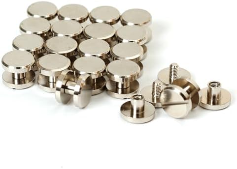 樂天商城 - シカゴスクリュー 20個入り 10×4×4mm 真鍮ネジ レザークラフト DIY ハンドメイド パーツ